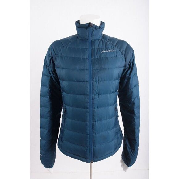 Eddie Bauer First Ascent Stormdown 800 Womens Down Puffer Coat Jacket XS Blue - Picture 1 of 8